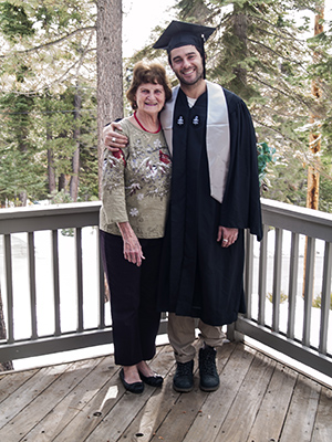 Nick with Grandma Bev